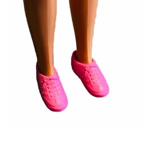 Vintage Mattel Barbie Skipper Doll Tennis Shoes Sneakers Dark Pink 1980s